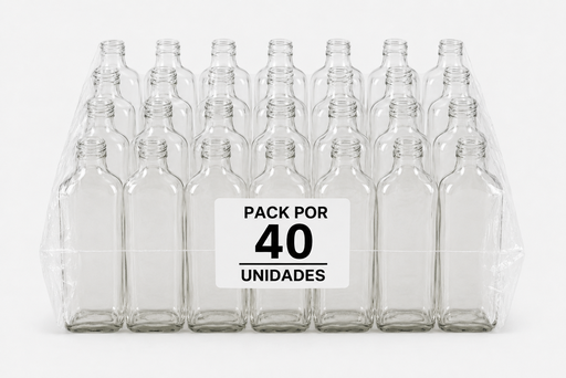 [PACK 20025] PACK X40 PETACA 200 CC CRISTAL