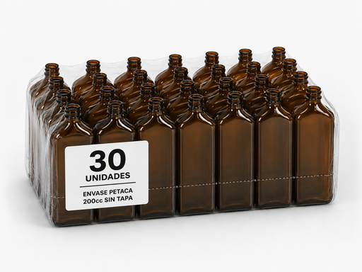 [PACK 20033] PACK X30 PETACA 200 CC AMBAR 