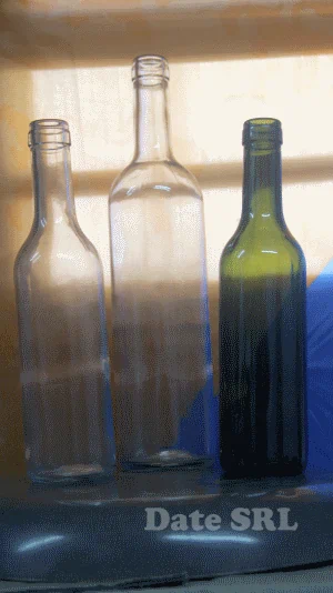 Botella de vidrio Burdeos 375cc pequeña para Gin