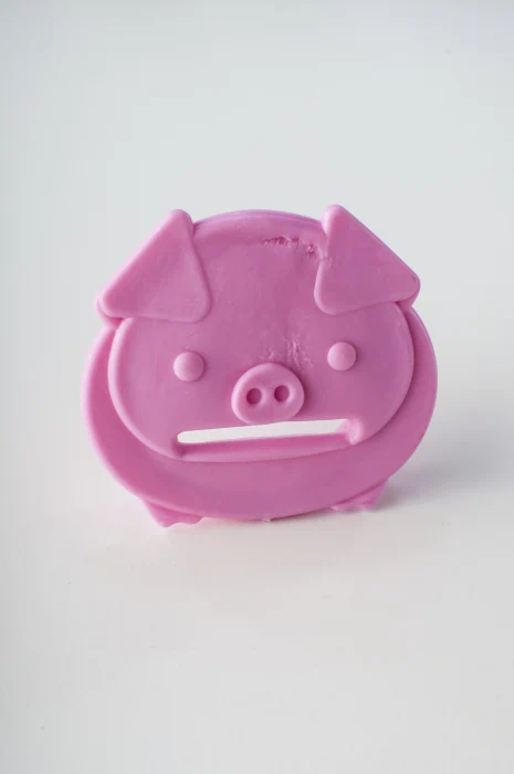 Souvenir Alcancía Chanchito para boca 63mm Amanecer