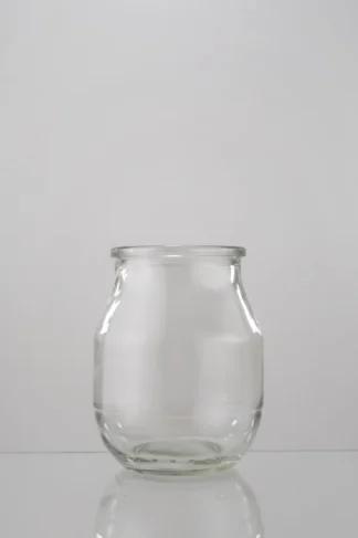 Frasco de vidrio Yogur 200cc estilo Dahi tapa plástica DATESRL